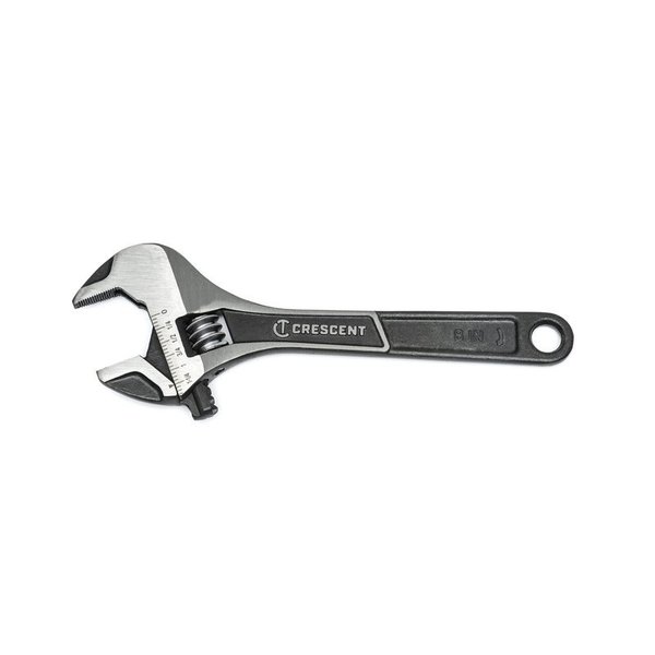 Weller Crescent Metric and SAE Wide Jaw Adjustable Wrench 8 in. L 1 pc ATWJ28VS